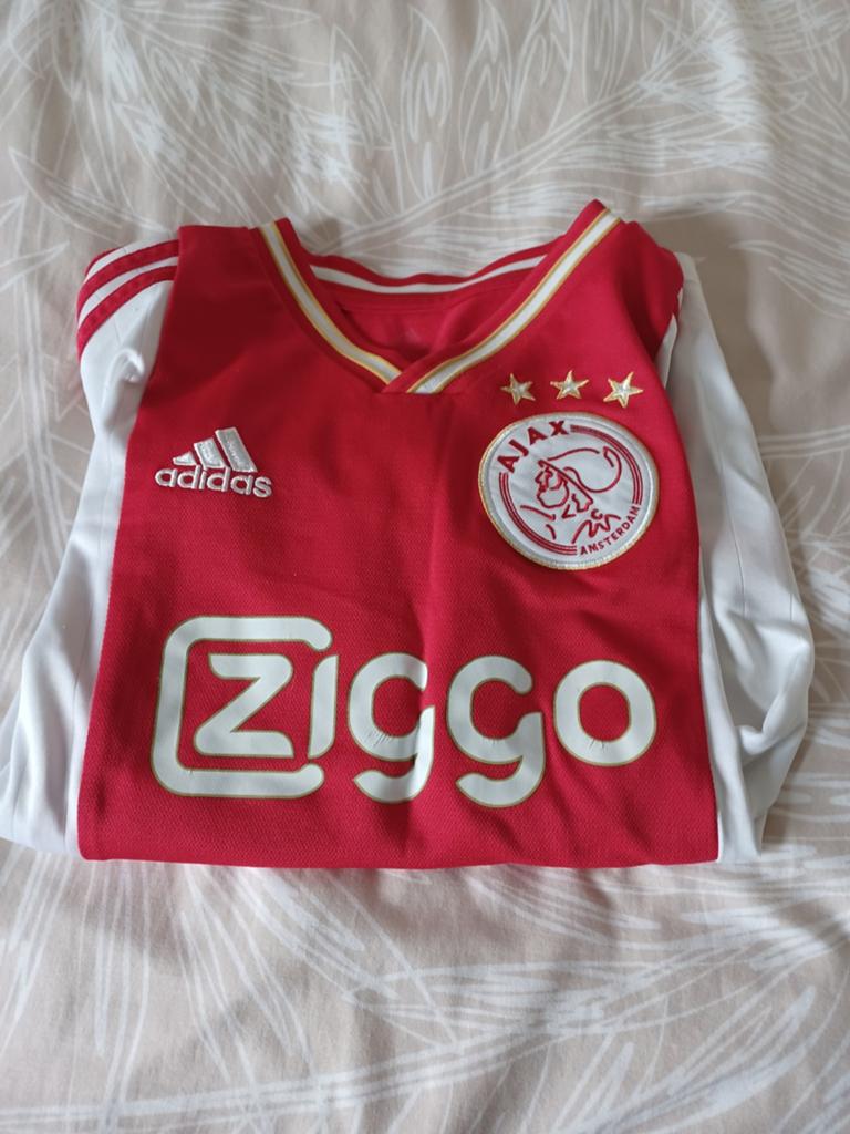 Originele Ajax kleding, Sport en Fitness, Voetbal, Maat XS of kleiner, Ophalen, Zo goed als nieuw, Shirt