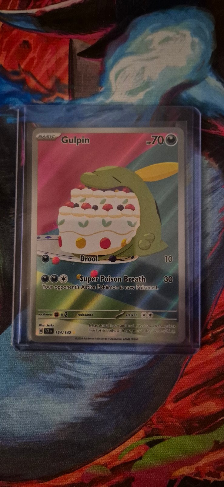 Pokémon kaart: Gulpin (IR) 154/142, Ophalen of Verzenden, Nieuw, Losse kaart, Foil