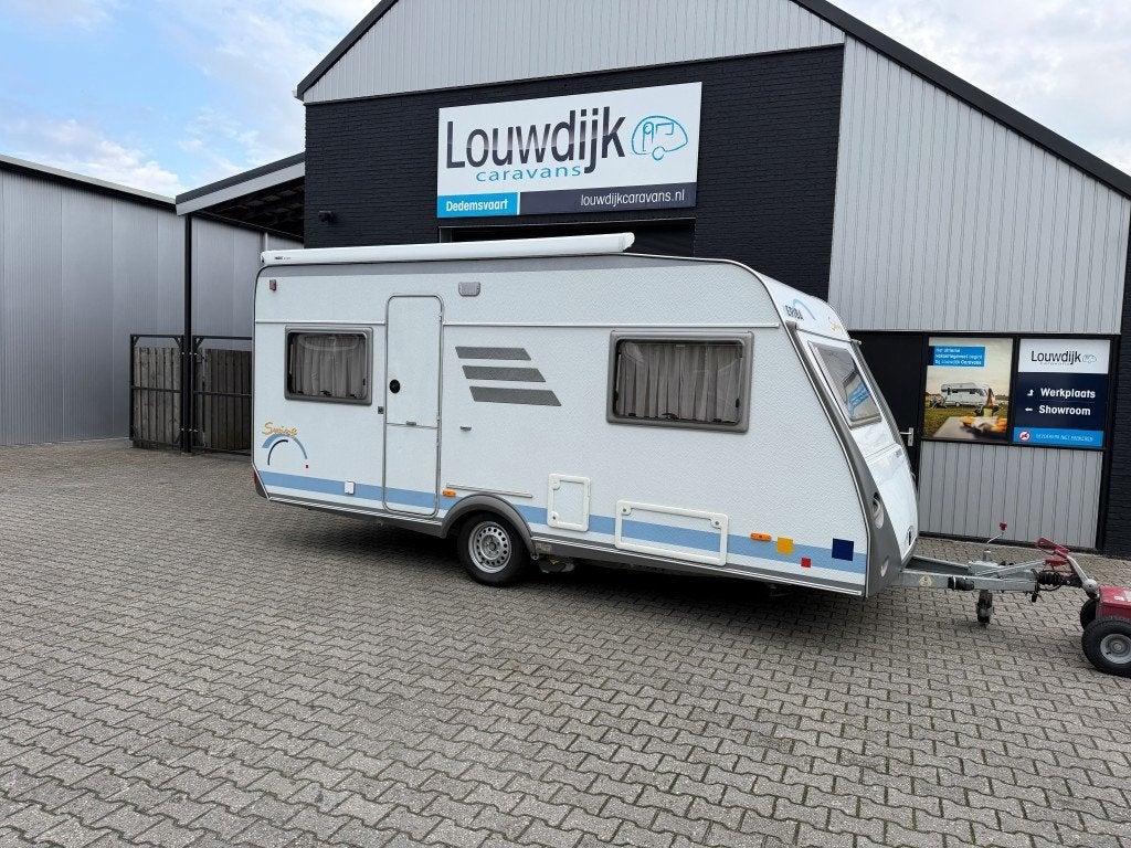 ERIBA Swing 491 T ’00 (Mover, Vastbed 210cm), Caravans en Kamperen, Vast bed, Rondzit, Bedrijf, 6 tot 7 meter