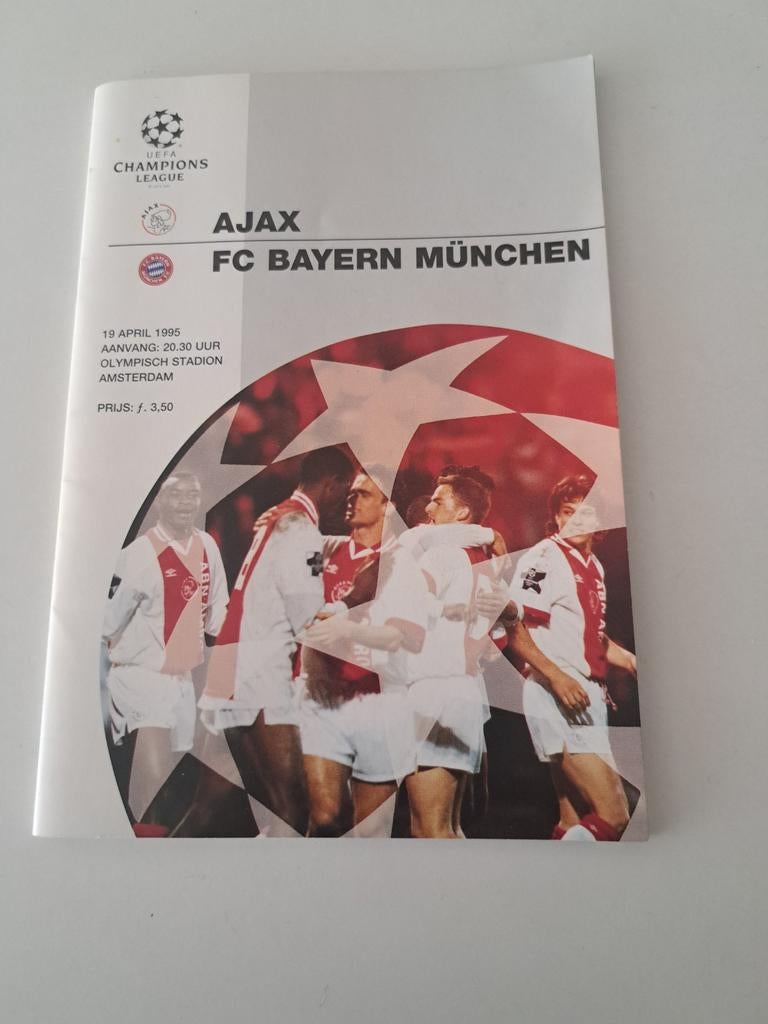Ajax Champions League programma boekje 1994/1995, Verzamelen, Ophalen of Verzenden, Zo goed als nieuw, Ajax, Boek of Tijdschrift