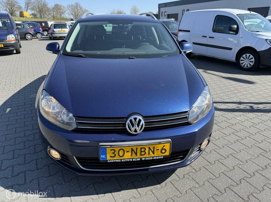 Volkswagen Golf Variant 1.6 TDI Highline BlueMotion, Voorwielaandrijving, Gebruikt, Blauw, Alcantara