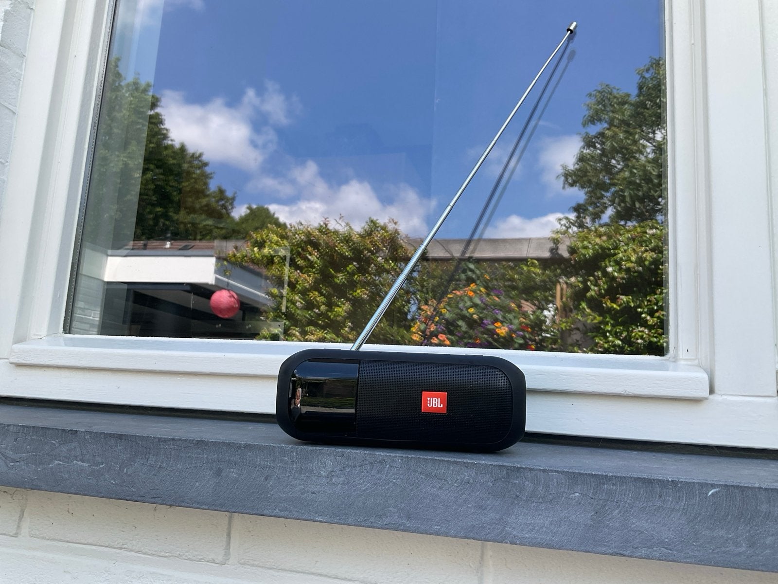 JBL Tuner FM Draagbare Bluetooth Radio met Antenne, Ophalen of Verzenden, Zo goed als nieuw, Radio