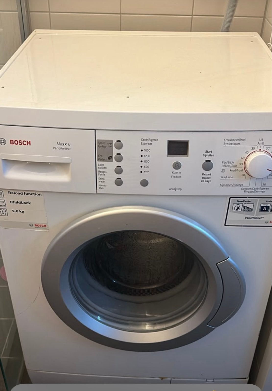 Bosch Maxx 6 VarioPerfect Wasmachine - 1-6 kg, Ophalen, Gebruikt, 4 tot 6 kg, Bovenlader