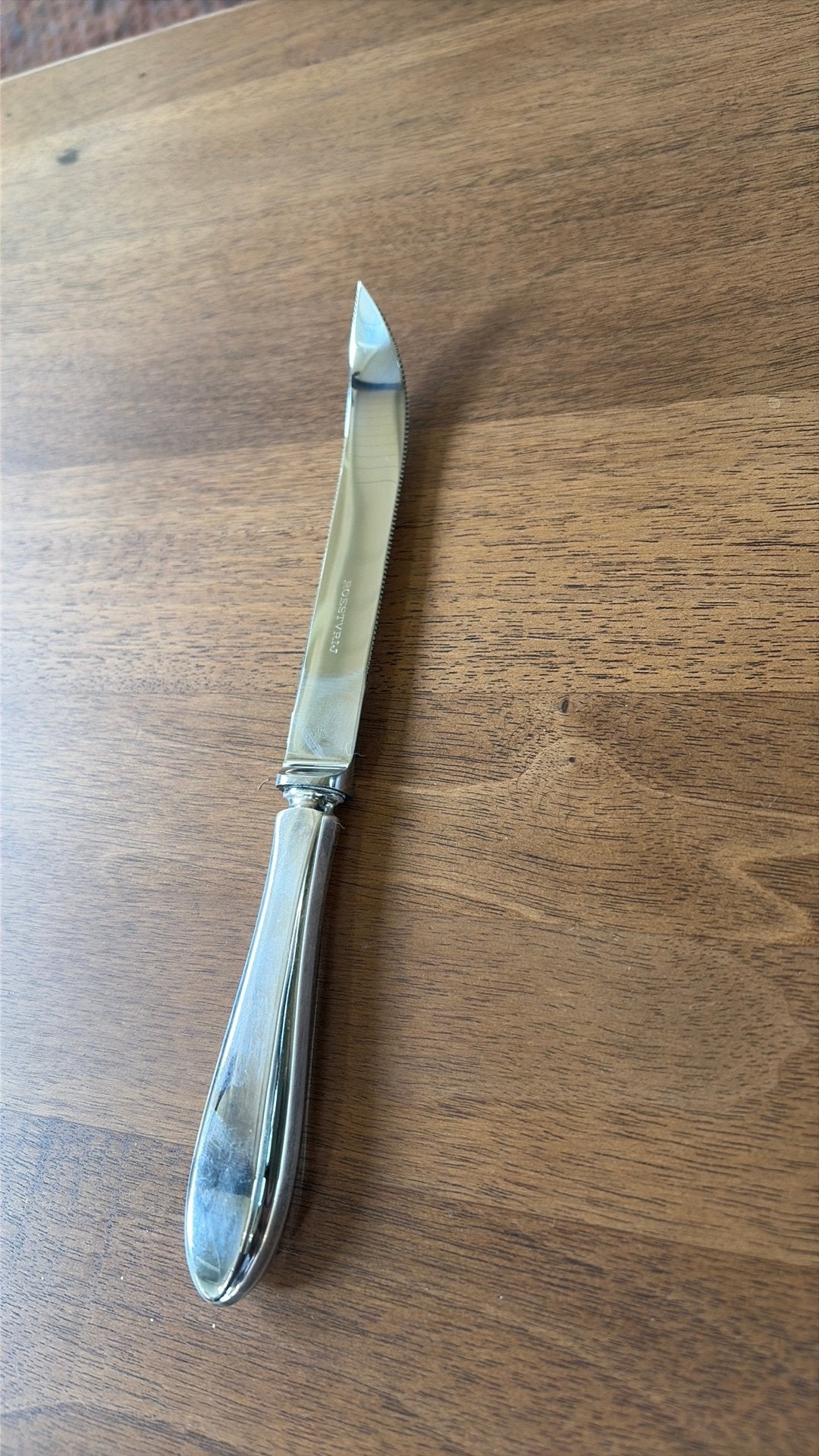 Verzilverd puntfilet kaasmes, Ophalen of Verzenden, Zo goed als nieuw, Overige merken, Zilver
