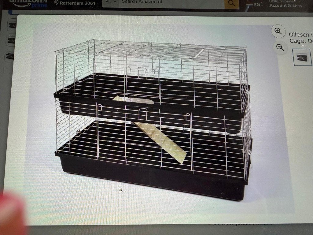 Groot tweelagen Knaagdierkooi, Dieren en Toebehoren, Ophalen, Kooi, 110 cm of meer, Nieuw