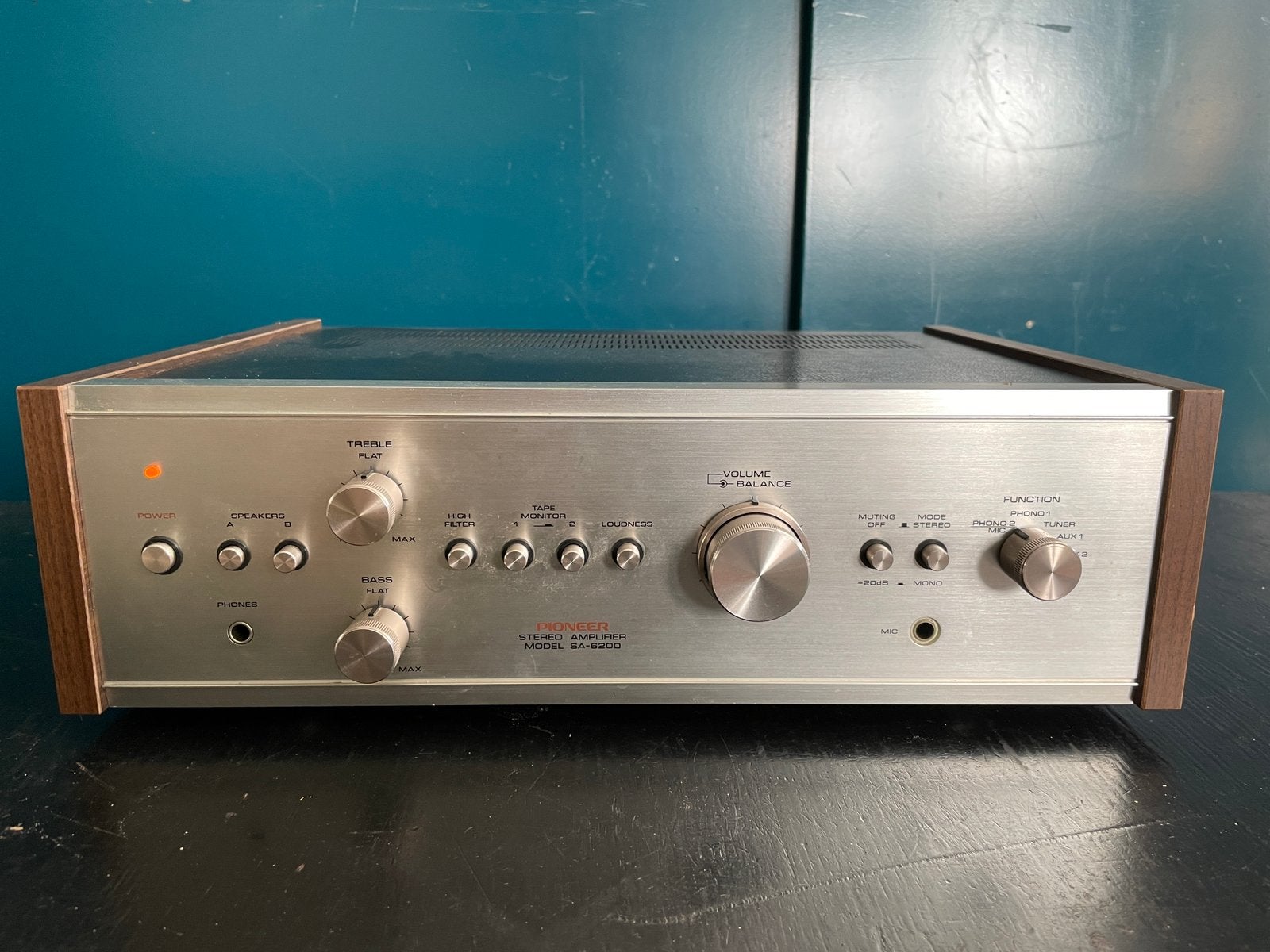 Vintage Pioneer SA-6200 stereo versterker, Ophalen, Gebruikt, Pioneer, Minder dan 60 watt