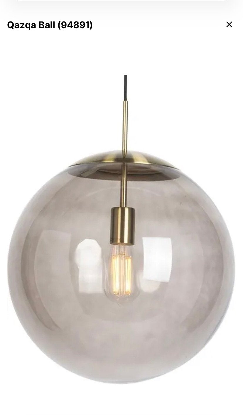 Qazqa hanglamp, Ophalen, Zo goed als nieuw, Glas
