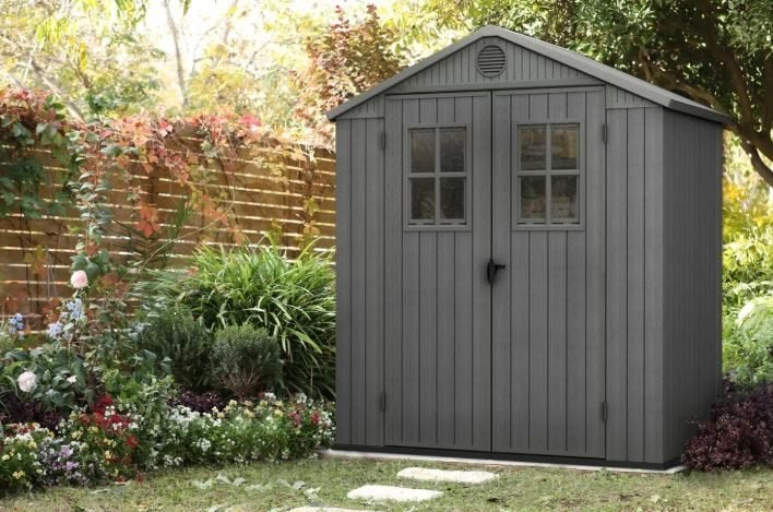 Keter Darwin 64 tuinhuisje/schuur, Ophalen, Zo goed als nieuw, Kunststof, Overige typen
