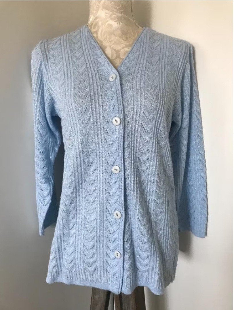 Lichtblauw Vest, Ophalen of Verzenden, Zo goed als nieuw, Maat 36 (S), Blauw