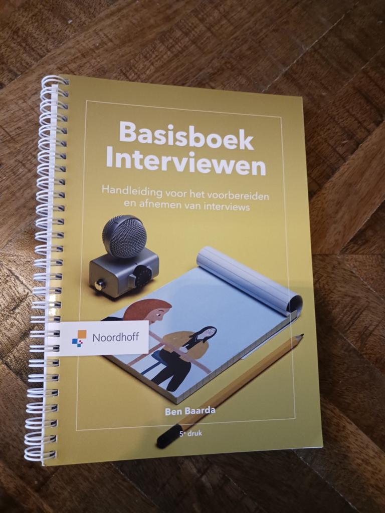 Basisboek Interviewen - Handleiding voor voorbereiding, Ophalen of Verzenden, Zo goed als nieuw, Ben Baarda, MBO