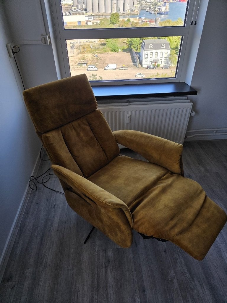 Relaxfauteuil Elektrisch verstelbaar 360 Draaibaar (ZGAN), Huis en Inrichting, Ophalen, 75 tot 100 cm, Zo goed als nieuw, 50 tot 75 cm