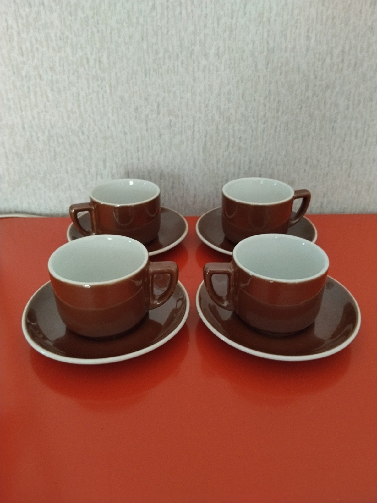 Set van 4 vintage Walküre Bayreuth koffiekopjes, Ophalen of Verzenden