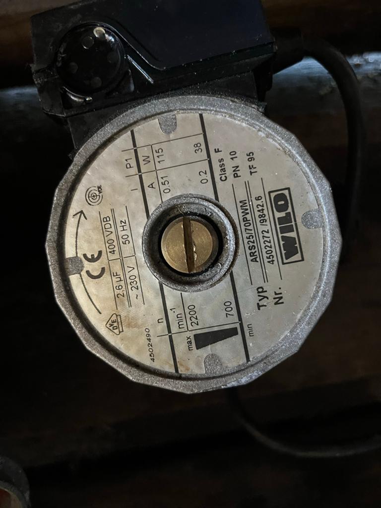 Wilo ARS 25/70 PWM CV Pomp, Ophalen of Verzenden, Gebruikt, Minder dan 200 watt, Overige typen