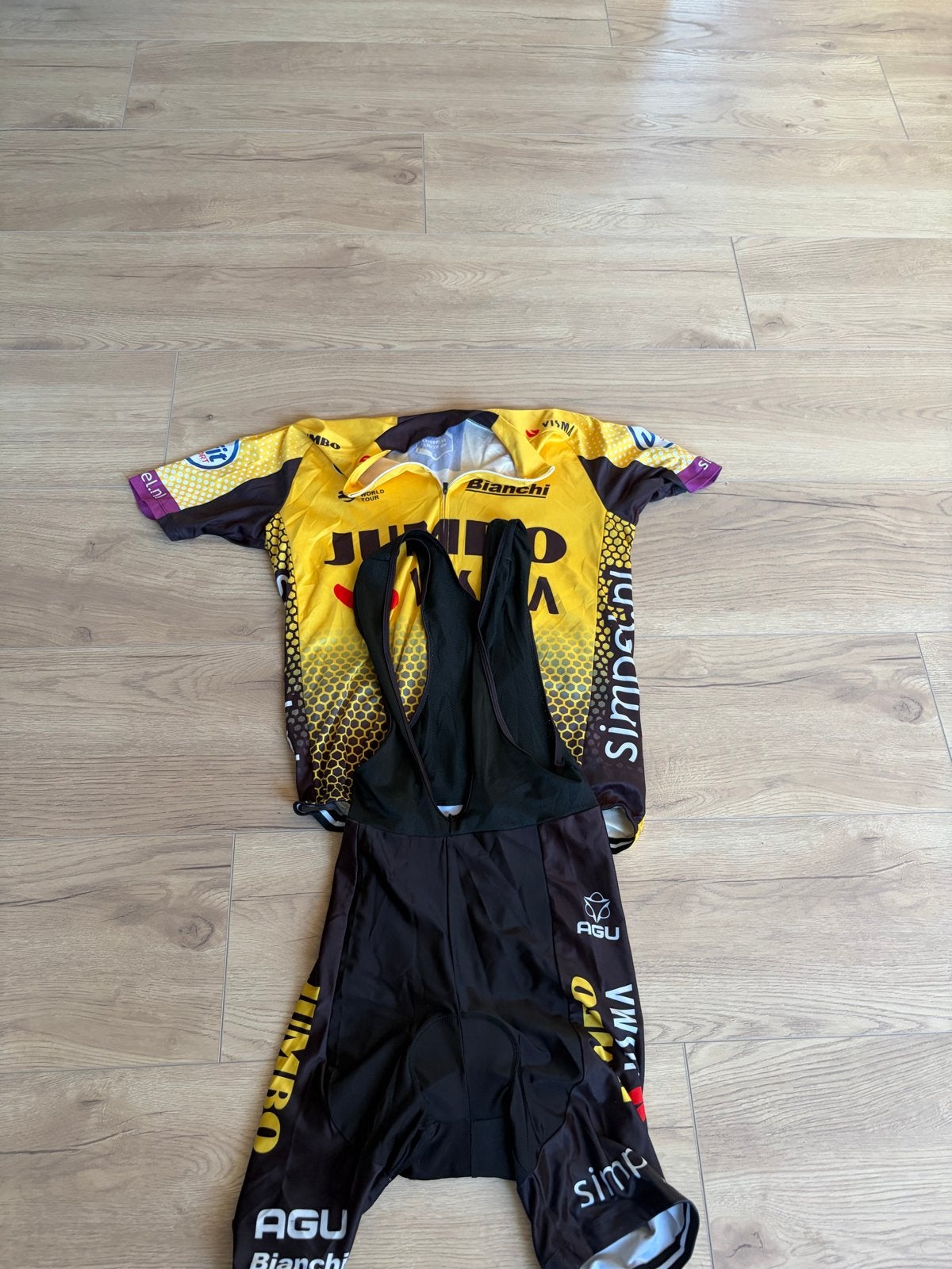 Jumbo-Visma Wieleroutfit (Shirt en Broek), Fietsen en Brommers, Gebruikt, Heren, Ophalen of Verzenden, XL