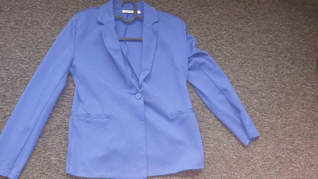 Jasje + broek, Blauw, Zo goed als nieuw, Jasje, Ophalen