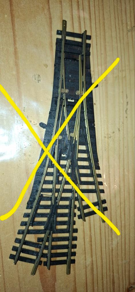 h0 Fleischmann wissels  en ontkoppeling zie beschrijving, Gebruikt, Gelijkstroom, Fleischmann, Rails