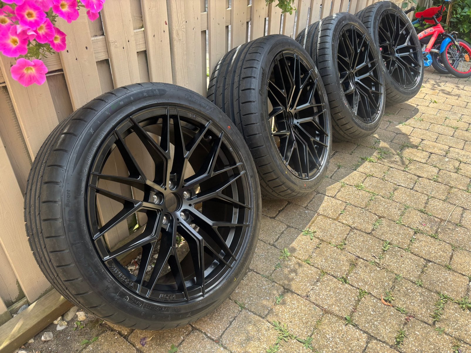 Nieuwe set 20 inch Audi Q5 A6 E tron VW Tiguan Mercedes GLC, Ophalen, 255 mm, Banden en Velgen, Nieuw
