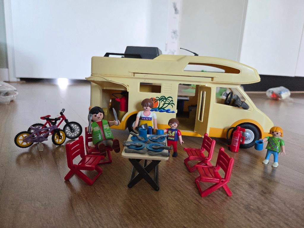 3647 playmobil camper, Ophalen of Verzenden, Gebruikt