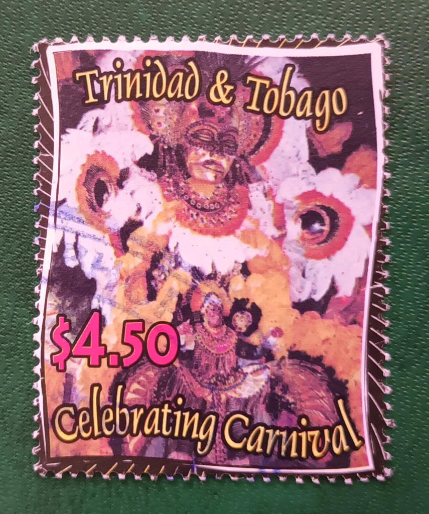 Trinidad and Tobago pz celebrating carnaval, Verzenden, Overige landen, Gestempeld
