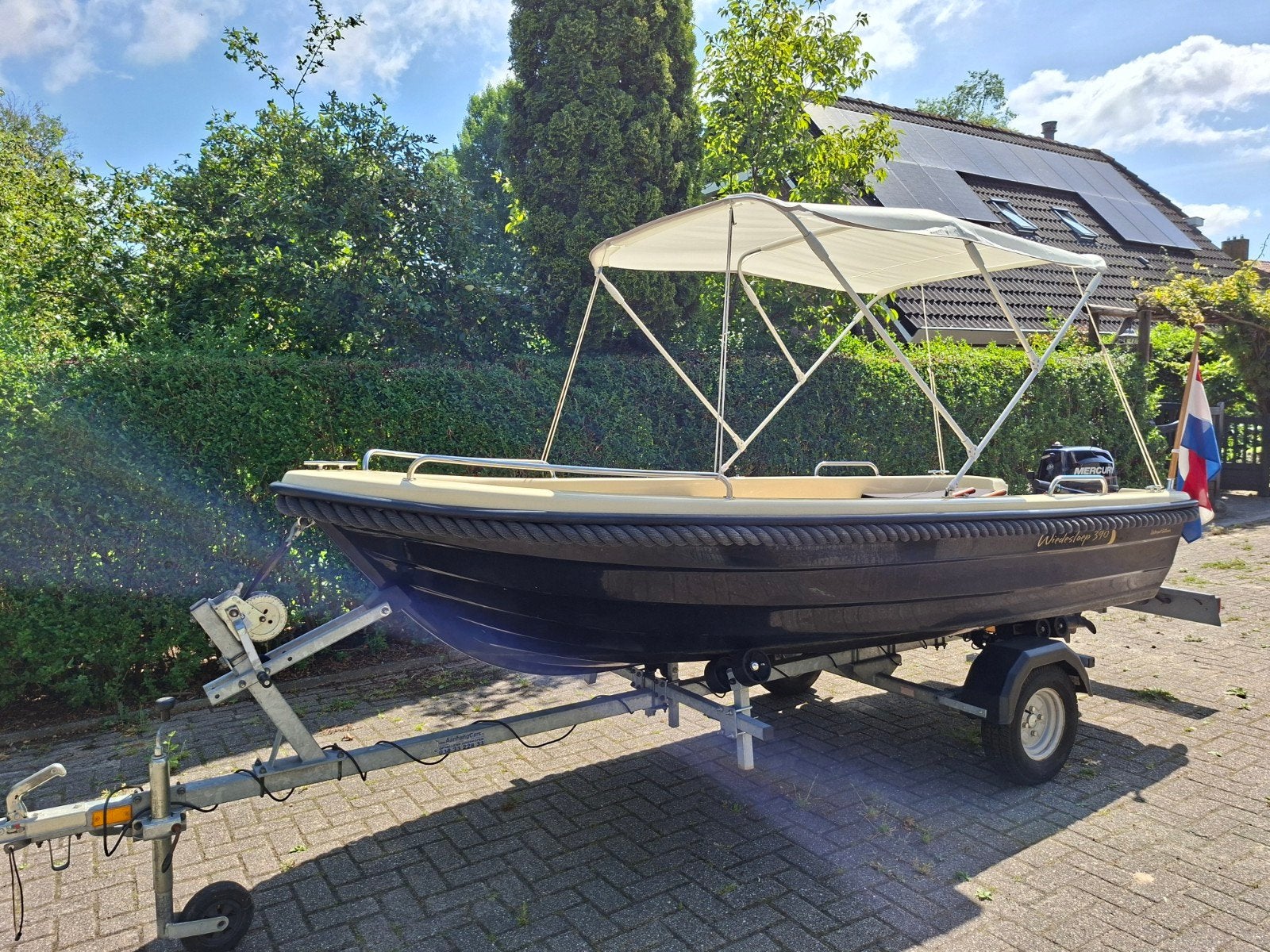 Admiral 390 Sloep met Mercury bb motor en trailer €4500,-, Ophalen, Gebruikt