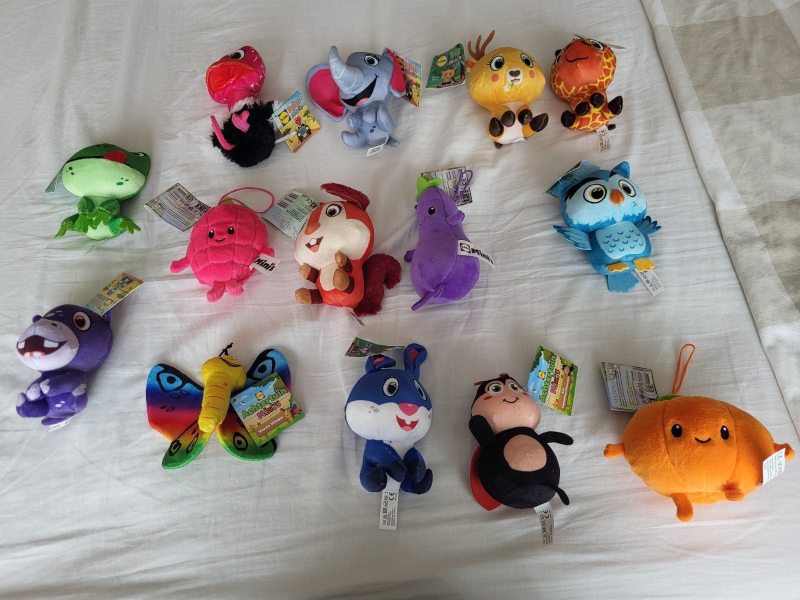 Diverse knuffels van  Lidl, nieuw met label, Lidl, Overige karakters, Blauw, Nieuw