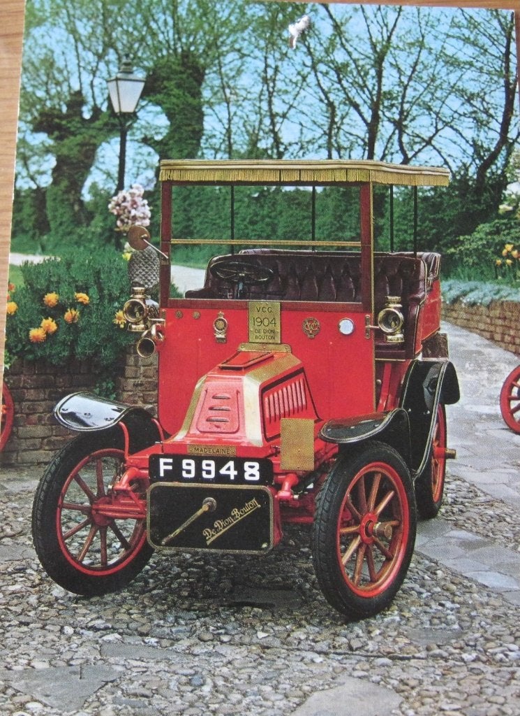oldtimer De Dion-Bouton uit 1904 - ansichtkaart, Verzenden, 1980 tot heden, Gelopen, Voertuig