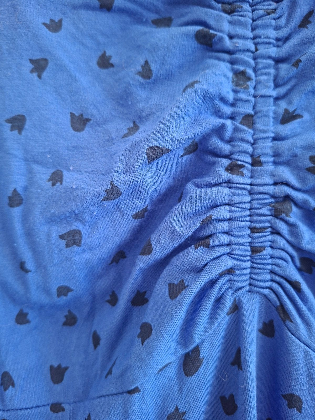 Bodyflirt jurk blauw met print, maat 44/46, Blauw, Maat 46/48 (XL) of groter, Ophalen of Verzenden, Knielengte