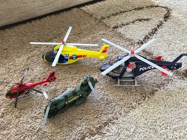 2 Playmobil helikopters, chinook, helikopter, Ophalen of Verzenden, Gebruikt