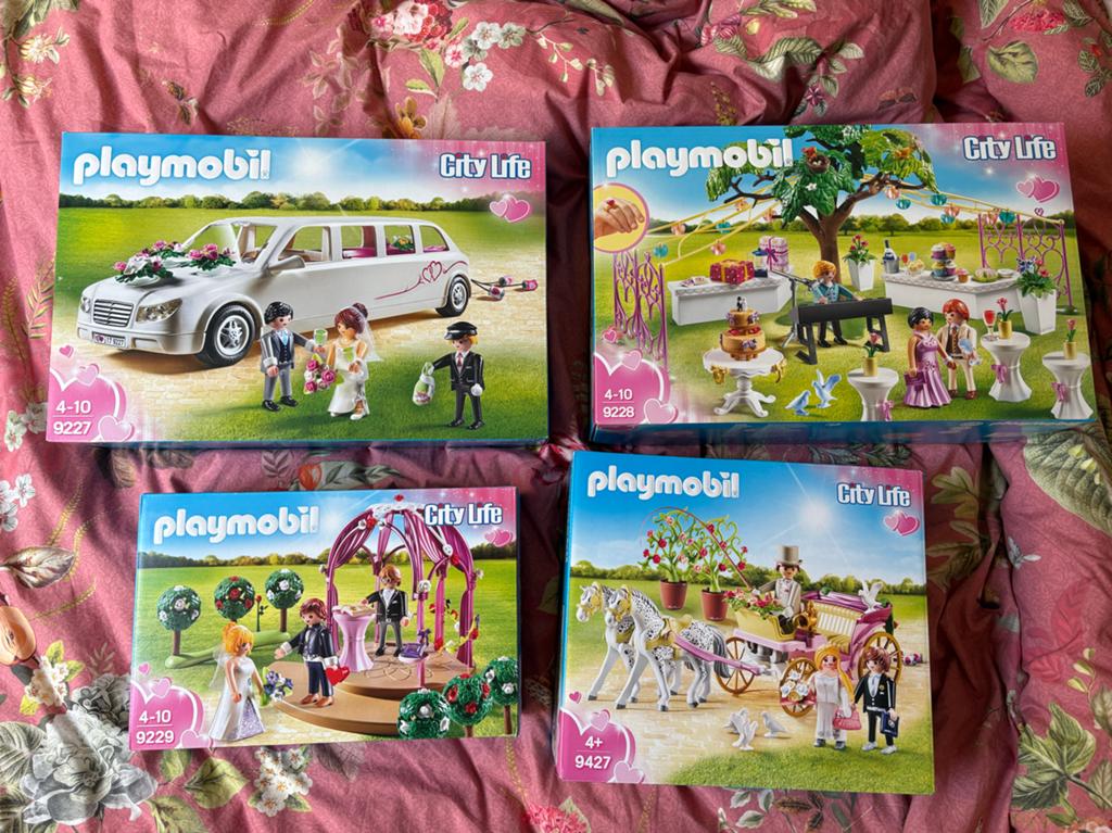 Playmobil Bruiloft Sets - 4 Stuks Nieuw in Doos, Ophalen of Verzenden, Nieuw, Complete set