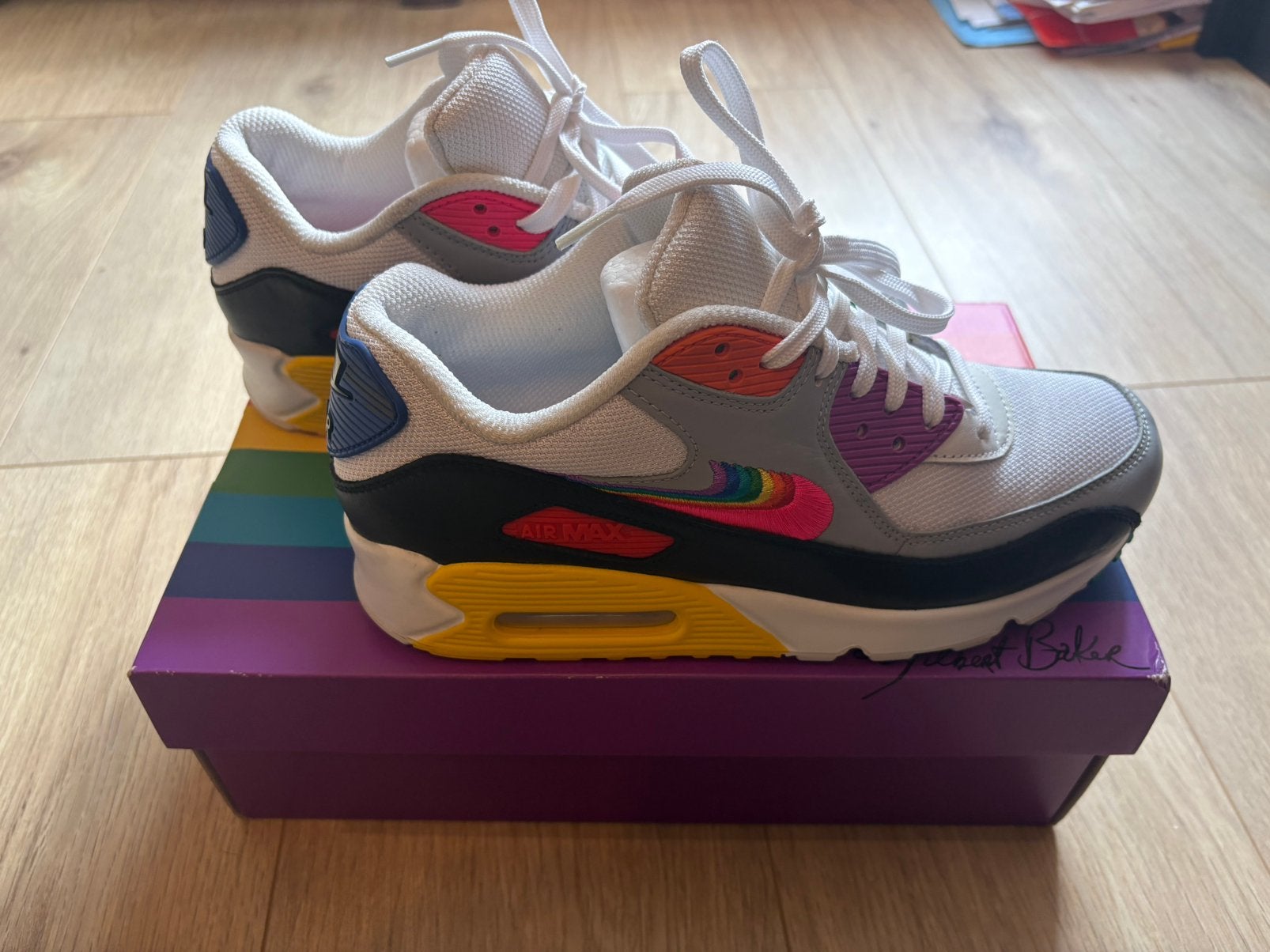 Nike Air Max 90 Be True 2019 Pride - maat 40,5, Overige kleuren, Ophalen of Verzenden, Sneakers of Gympen, Zo goed als nieuw