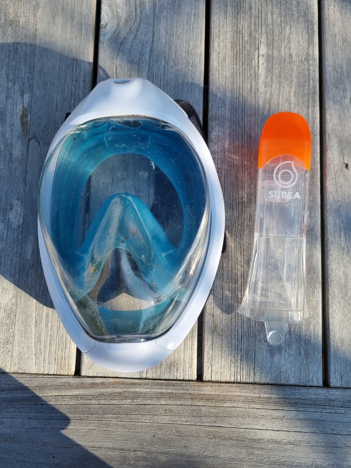Subea snorkelmasker M/L, Ophalen of Verzenden, Zo goed als nieuw, Snorkelmasker