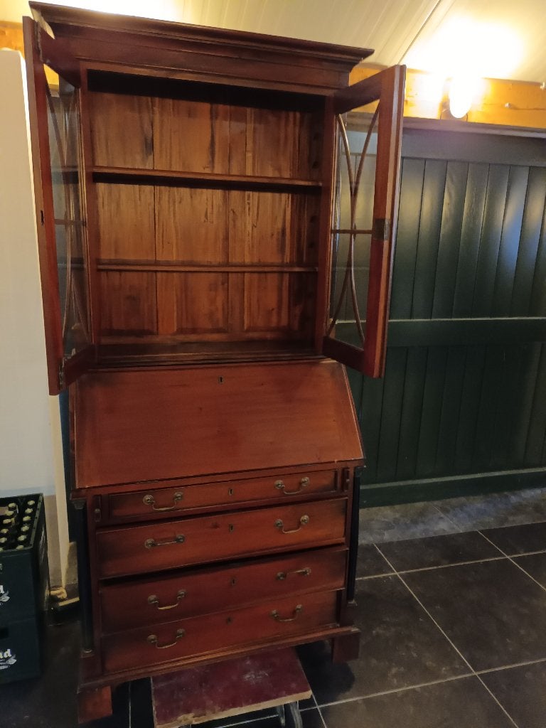 secretaire, bureautje, Huis en Inrichting, Ophalen, Opzetstuk, Gebruikt, Hout
