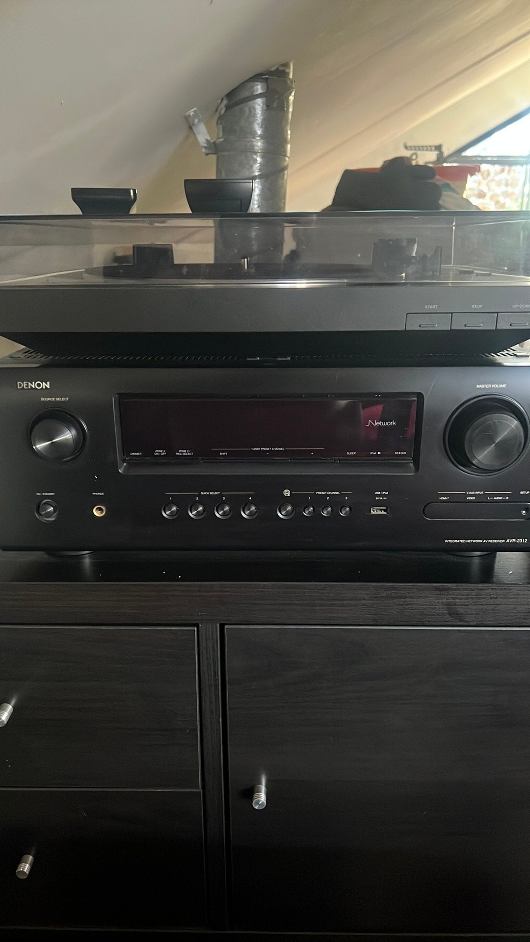 Denon AVR-2312 Geïntegreerde Netwerk AV Receiver, Audio, Tv en Foto, Versterkers en Receivers, Ophalen, Gebruikt, Denon, 120 watt of meer