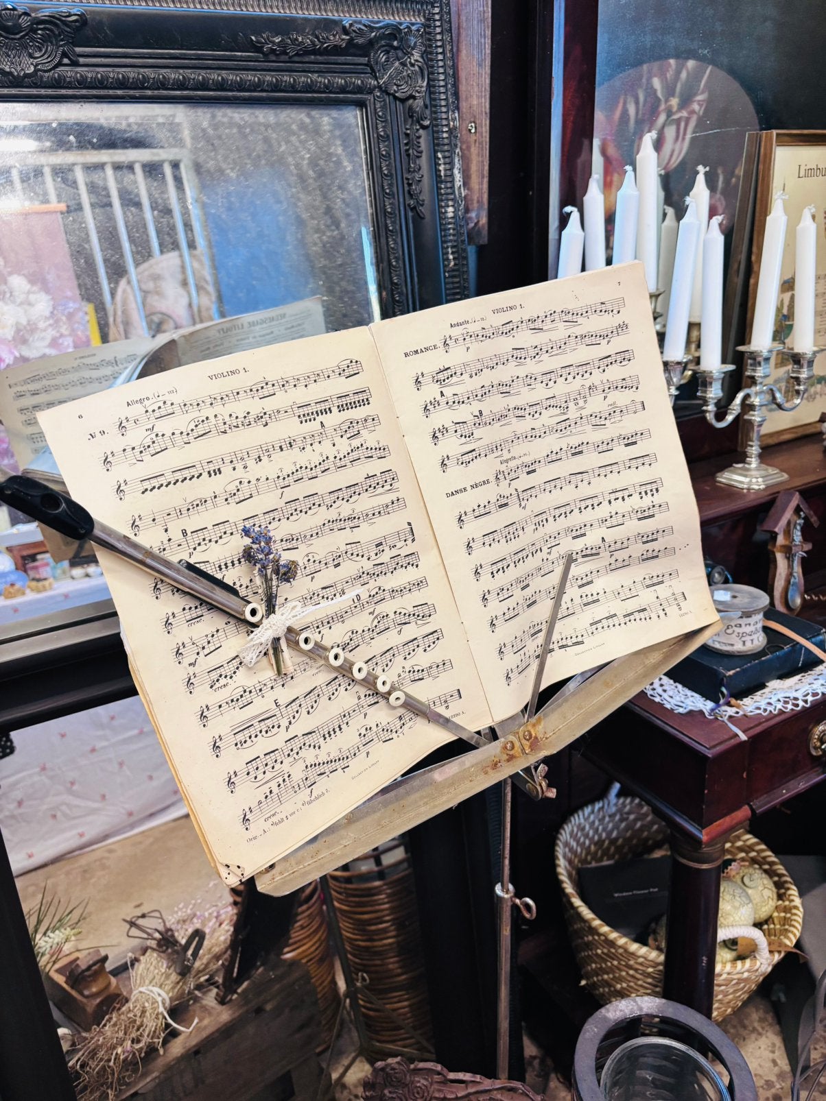 Vintage dwarsfluit – brocante decoratie, Antiek en Kunst, Ophalen