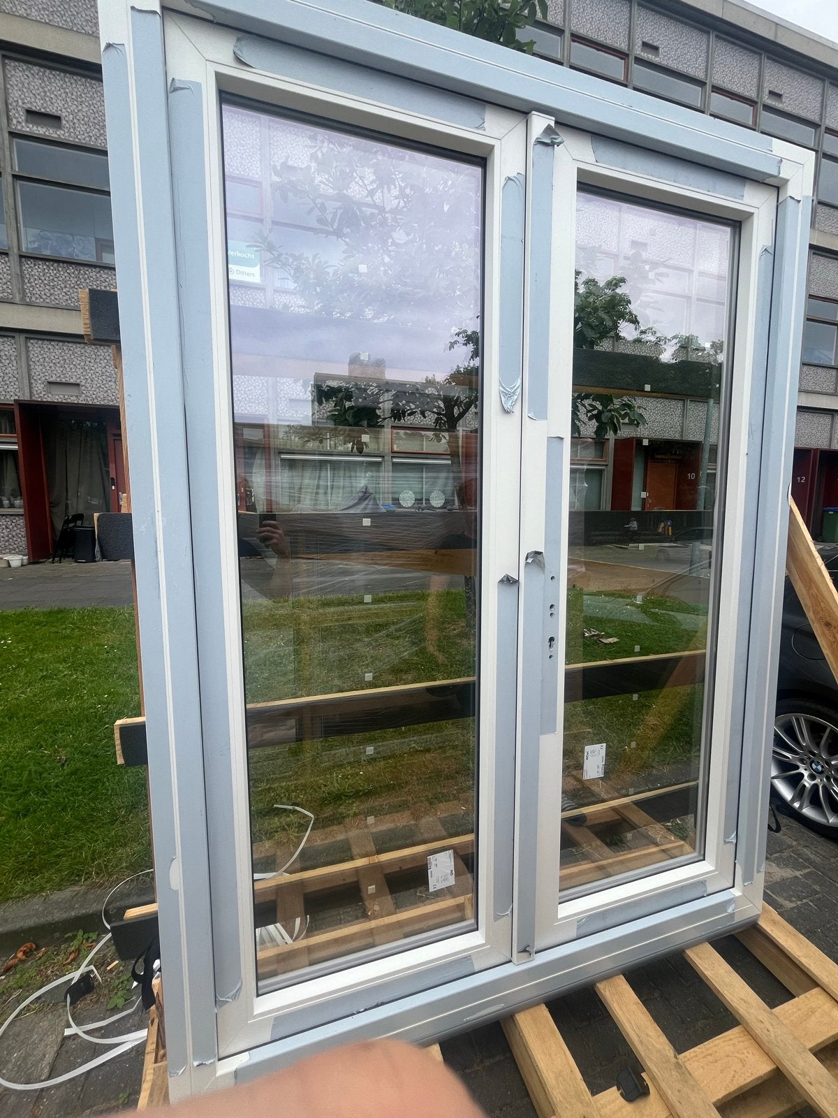 Aluplast 7000NL Openslaande Deuren Kunststof Kozijn HR++ Wit, Ophalen, Gevelraam of Ruit, Nieuw, 160 cm of meer