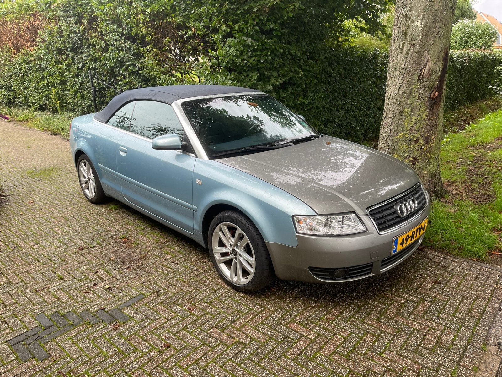 Audi 2004 Blauw, Cabriolet, 163 pk, 10 km/l, 1781 cc