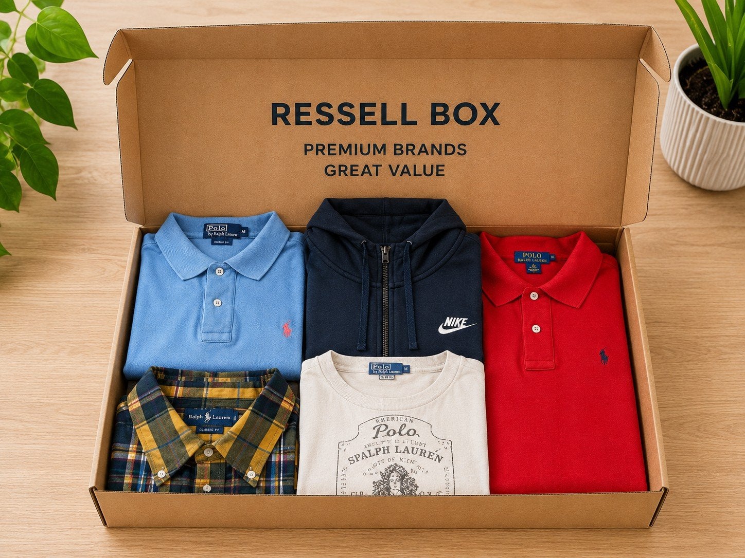 Ressell Box: Premium Merkkleding - Polo Ralph Lauren, Nike, Kleding | Heren, Ophalen of Verzenden