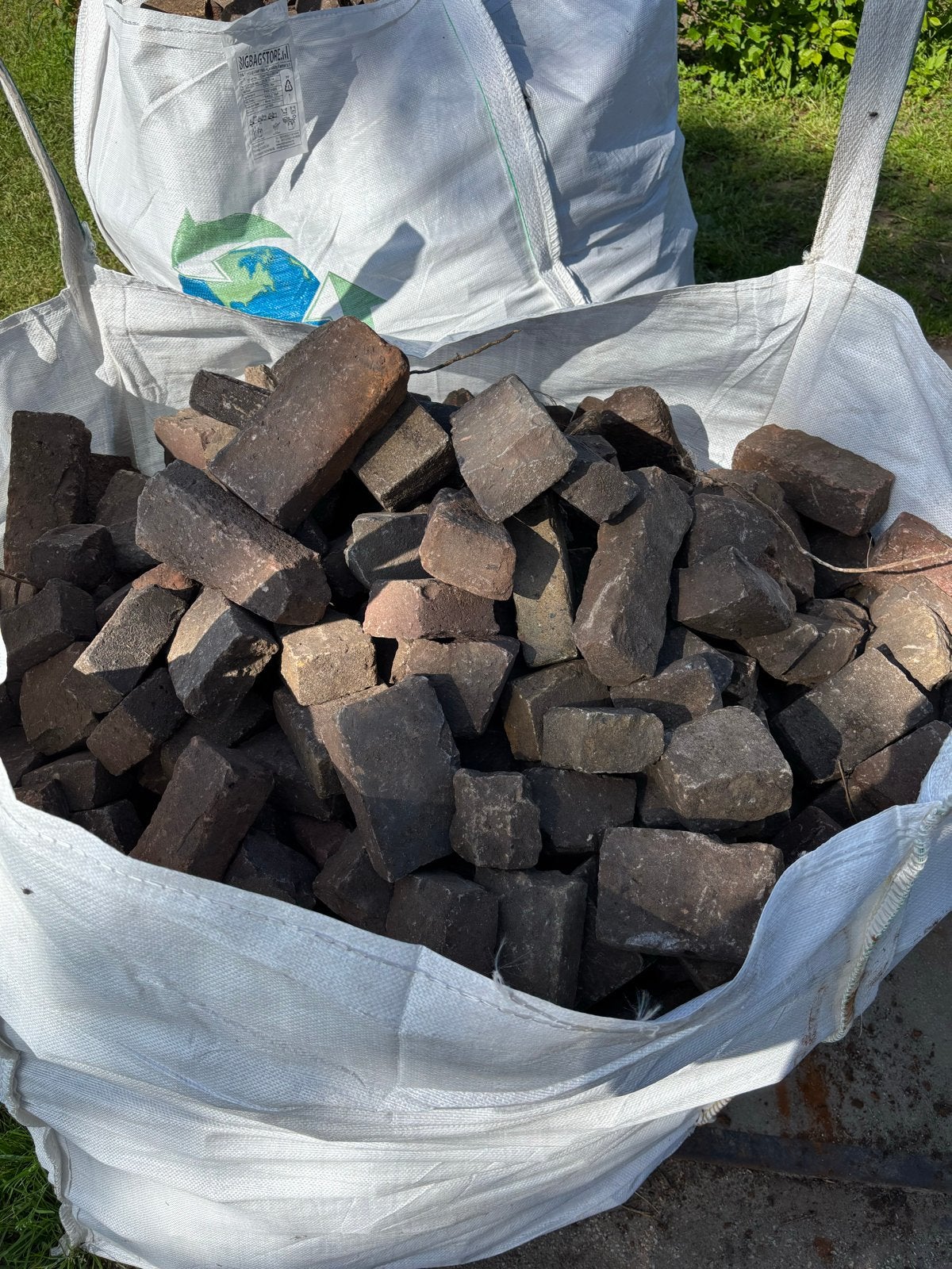 Bigbag oude halve walen, Ophalen, Gebruikt, Klinkers