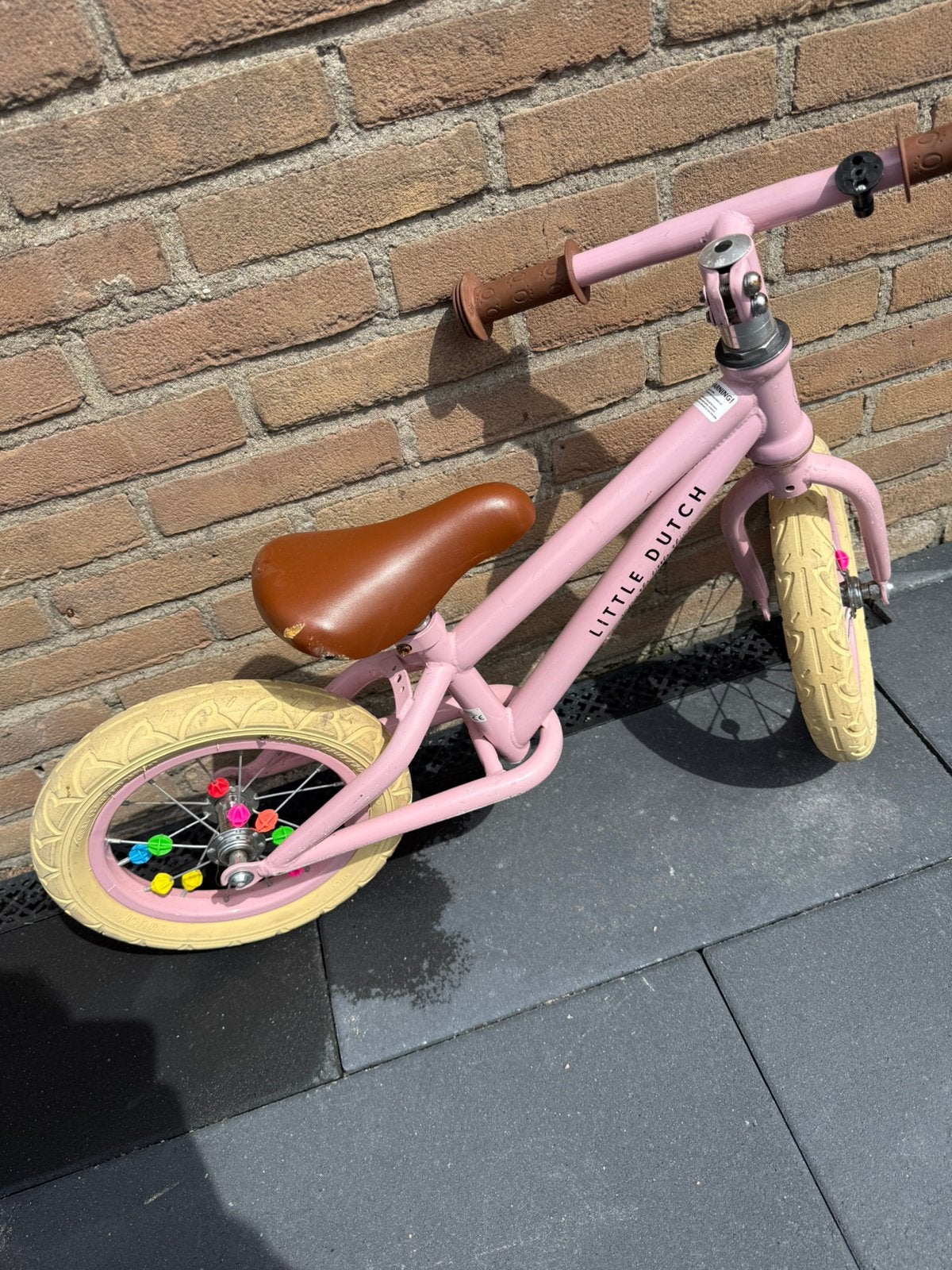 Little Dutch loopfiets roze, Ophalen of Verzenden, Gebruikt, 16 tot 20 inch