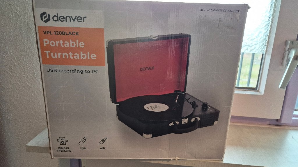 Denver portable turntable usb to pc nieuw, Overige merken, Nieuw, Ophalen of Verzenden, USB-aansluiting