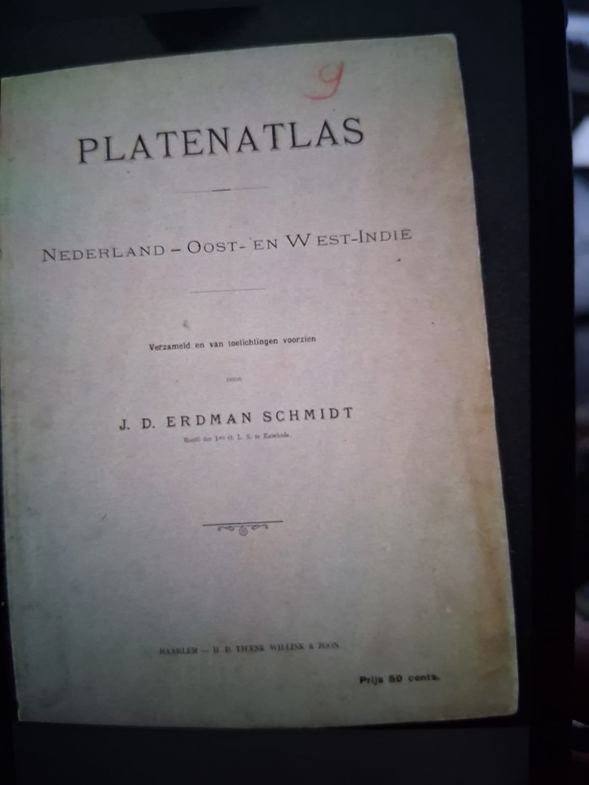 Platenatlas Nederland - Oost- en West-Indië, Gelezen, Overige atlassen, Ophalen of Verzenden, 1800 tot 2000