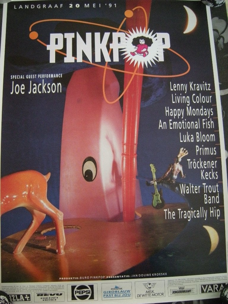Poster van Pink Pop 1991, Ophalen of Verzenden, A1 t/m A3, Film en Tv