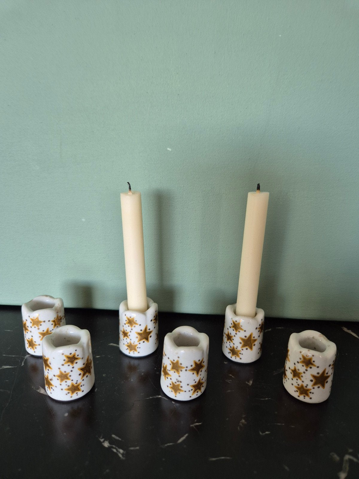 Set mini kandelaartjes sterren, Ophalen of Verzenden, Nieuw