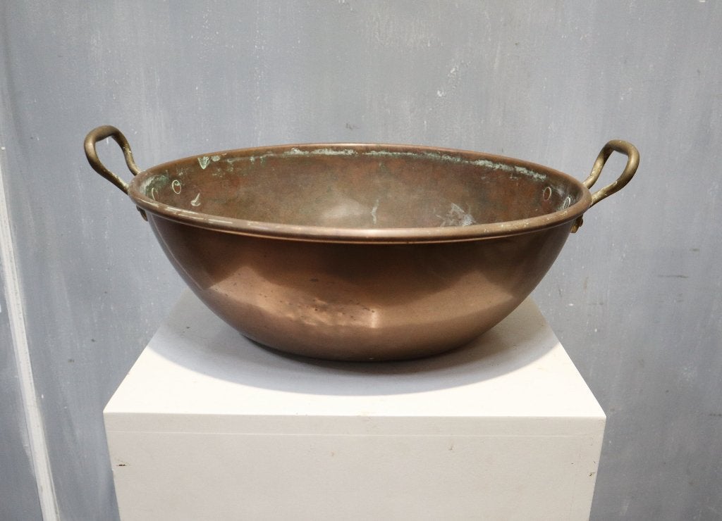 Antieke koperen schaal, Antiek en Kunst, Ophalen of Verzenden