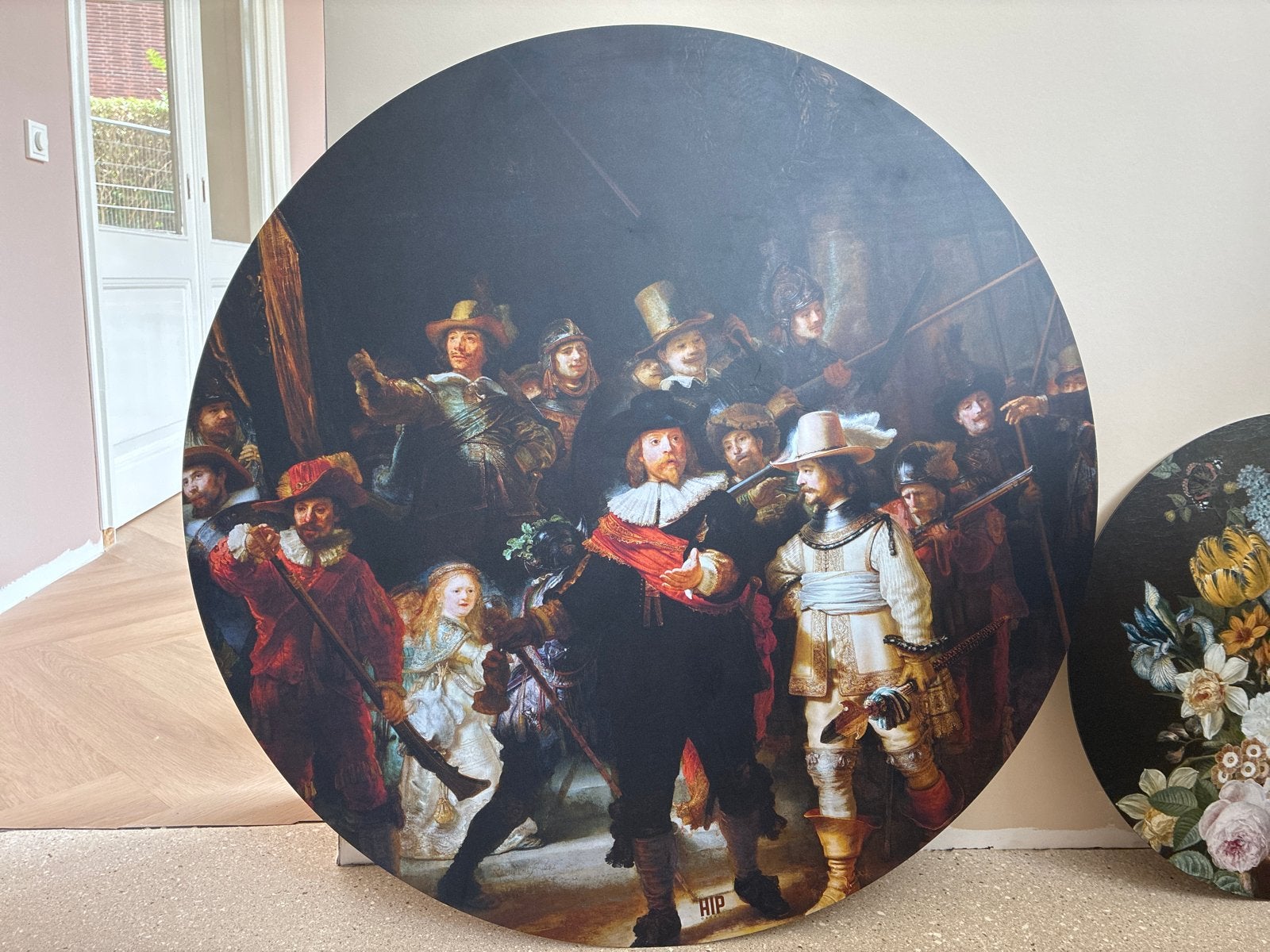HIP ORGNL Wandcirkel De Nachtwacht - 100 cm, Ophalen, Meerkleurig, Klassiek, Zo goed als nieuw