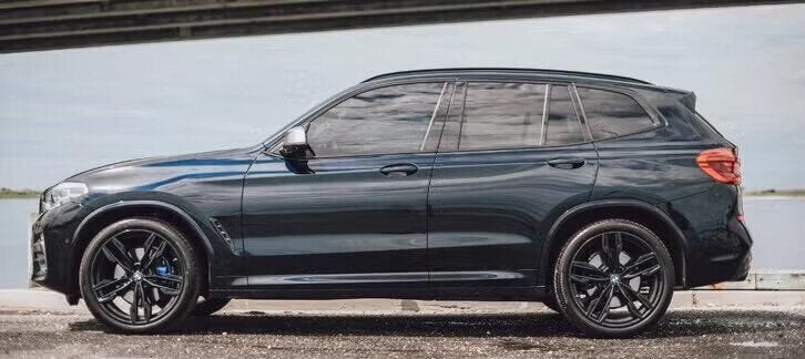 Originele 21 inch BMW 718M velgen met banden X3 X4 G01 G02, Gebruikt, 275 mm, Banden en Velgen, Germany