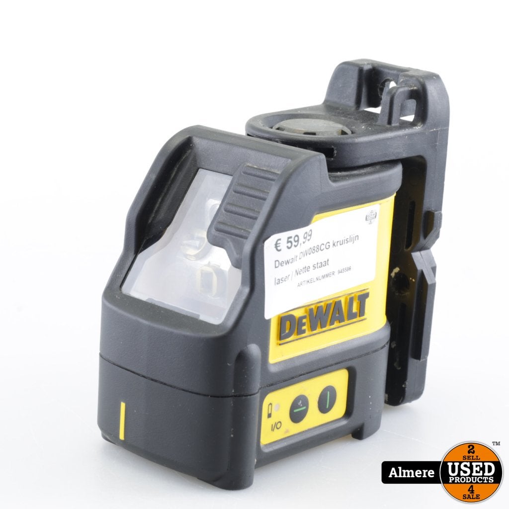 Dewalt DW088CG kruislijn laser | Nette staat, Doe-het-zelf en Verbouw, Dewalt, Gebruikt, Support@dewalt.com, 701 E. Joppa Road
Towson, MD 21286
USA