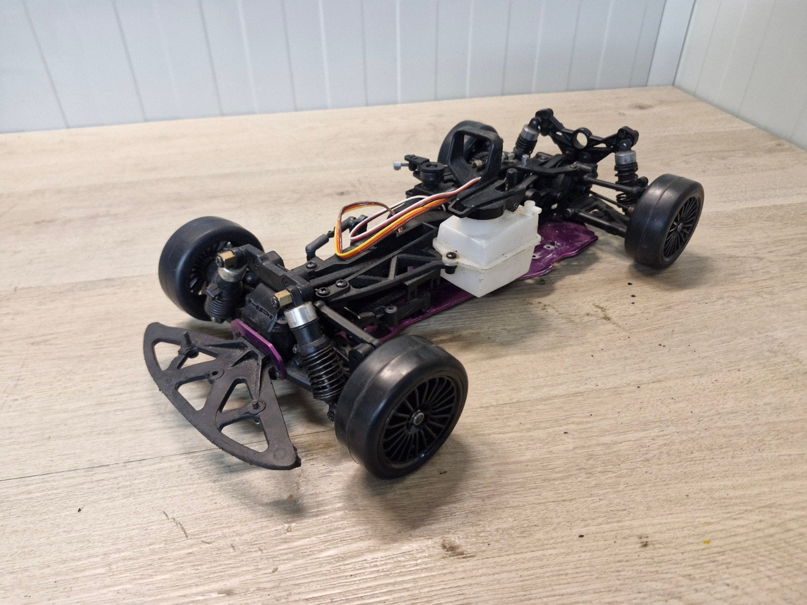 hpi rs4 2 speed chassis 1/10, Ophalen of Verzenden, Gebruikt, Nitro, Auto onroad