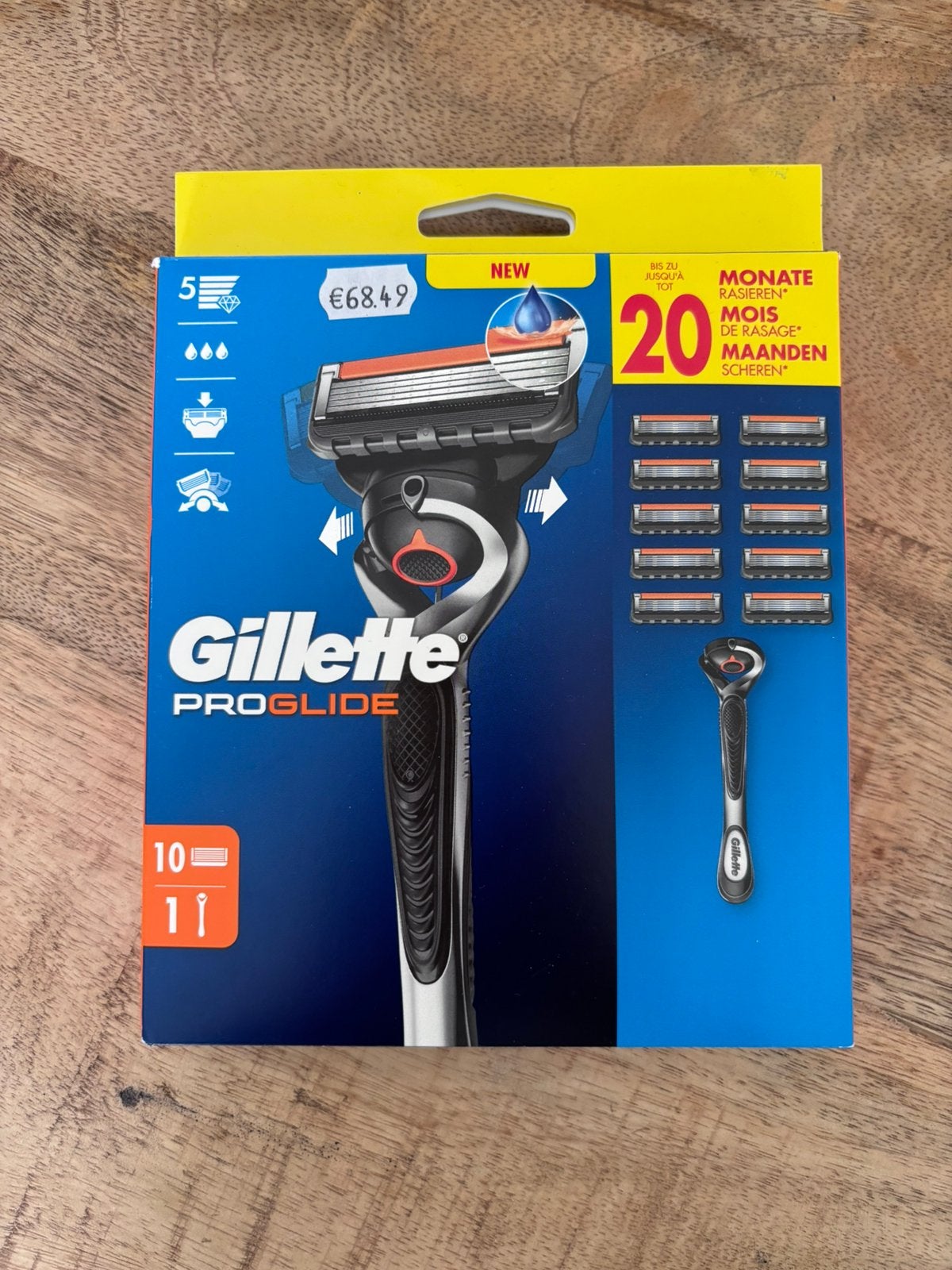 NIEUW | Gillette ProGlide Scheersysteem + 10 Scheermesjes, Ophalen of Verzenden, Nieuw, Gehele gezicht, Verzorging