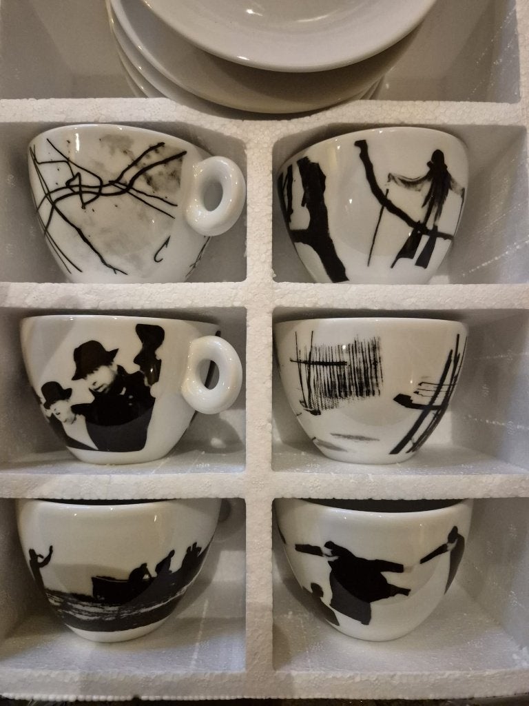 Illy Art Collection Giacomelli 1997 cappuccino set – nieuw, Ophalen, Nieuw, Overige stijlen, Illy